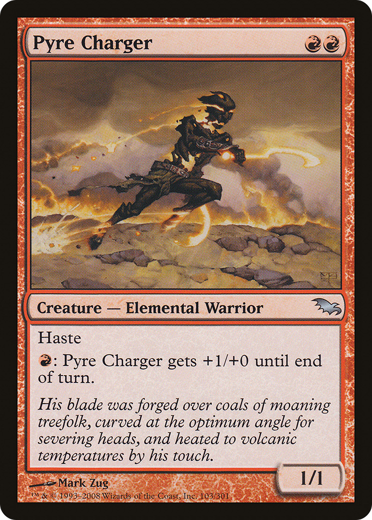 Pyre Charger (SHM-103) [Shadowmoor] MTG Single Wizards of the Coast