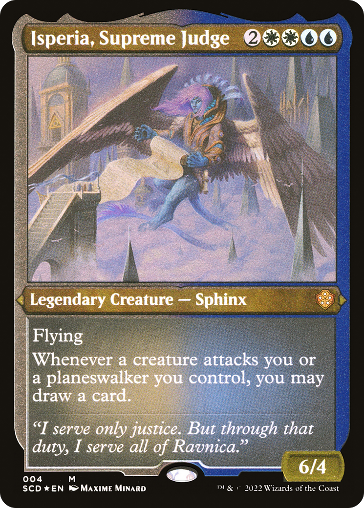 Isperia, Supreme Judge (SCD-004) [Starter Commander Decks] Etched Foil MTG Single Wizards of the Coast