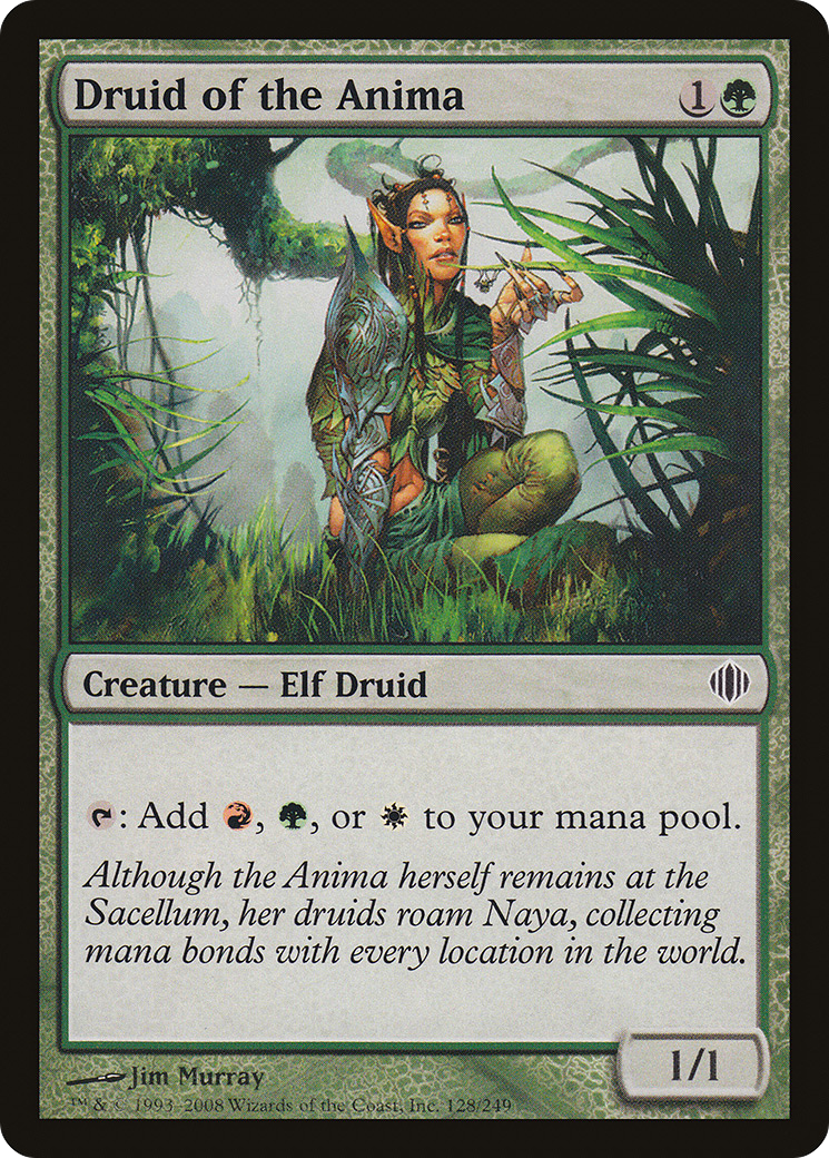 Druid of the Anima (ALA-128) [Shards of Alara] Foil MTG Single Wizards of the Coast
