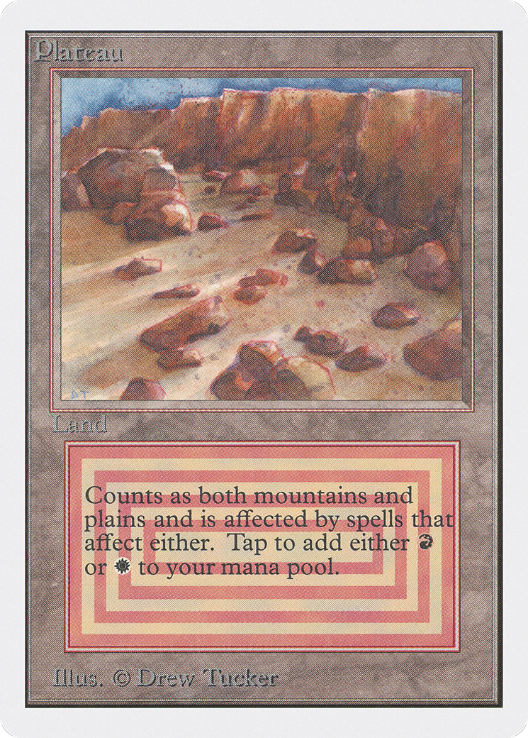 Plateau (2ED-280) [Oldschool] Unlimited Edition MTG Single Wizards of the Coast