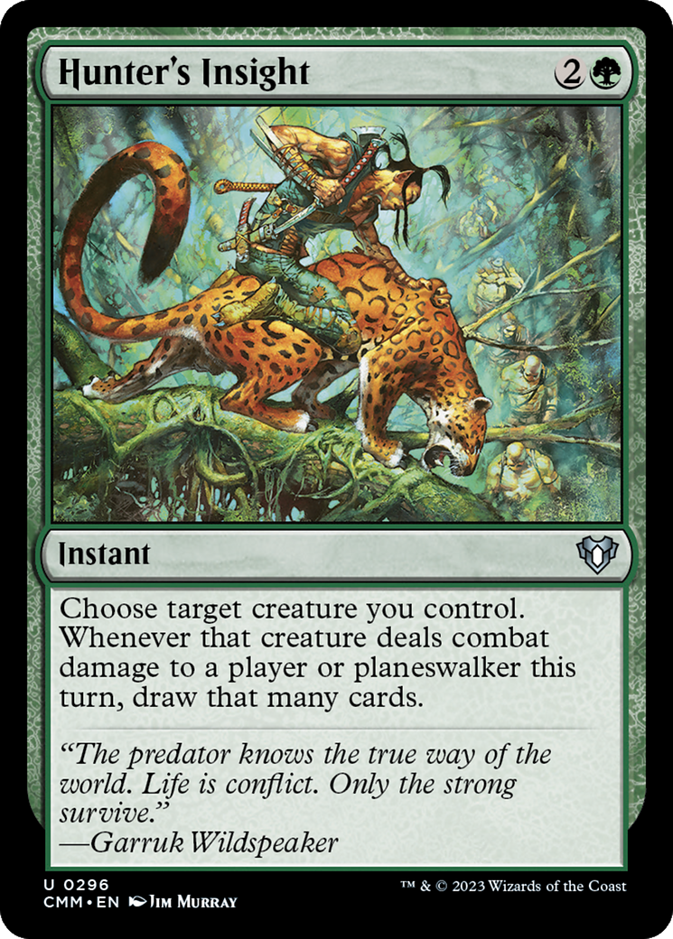 Hunter's Insight (CMM-296) [Commander Masters] Foil MTG Single Wizards of the Coast
