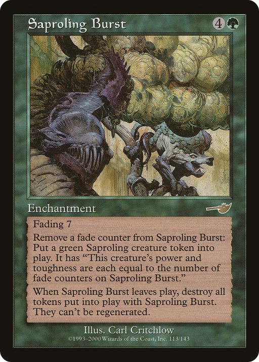 Saproling Burst (NMS-113) [Nemesis] MTG Single Wizards of the Coast