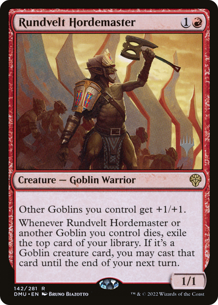 Rundvelt Hordemaster (PPDMU-142) [Dominaria United Promos] MTG Single Wizards of the Coast