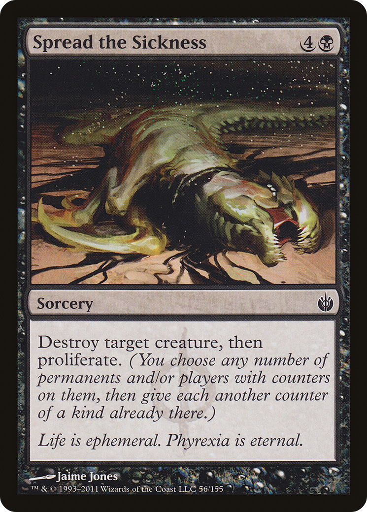 Spread the Sickness (MBS-056) [Mirrodin Besieged] Foil MTG Single Wizards of the Coast