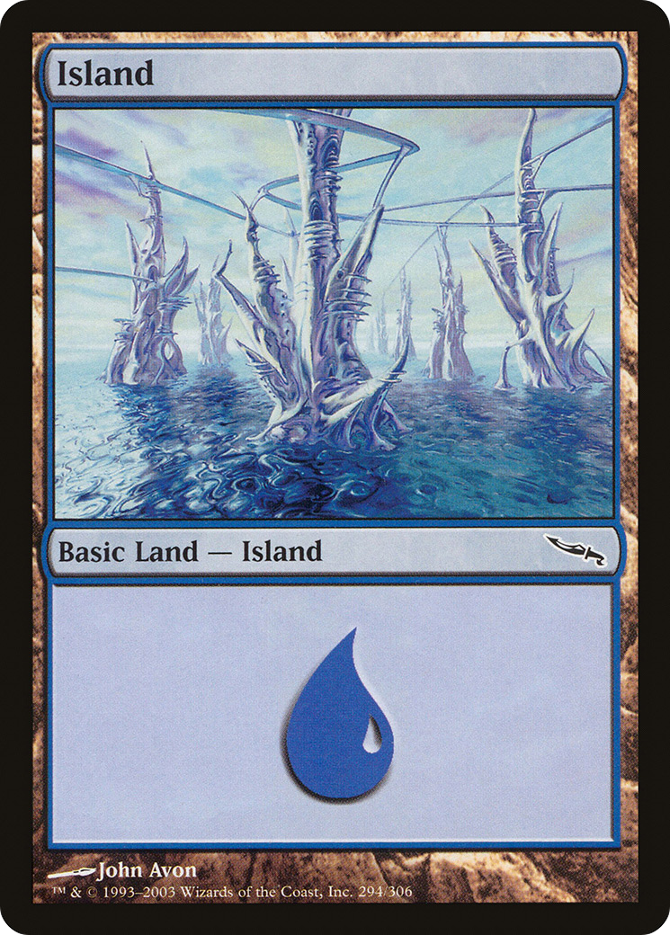 Island (MRD-294) [Mirrodin] MTG Single Wizards of the Coast