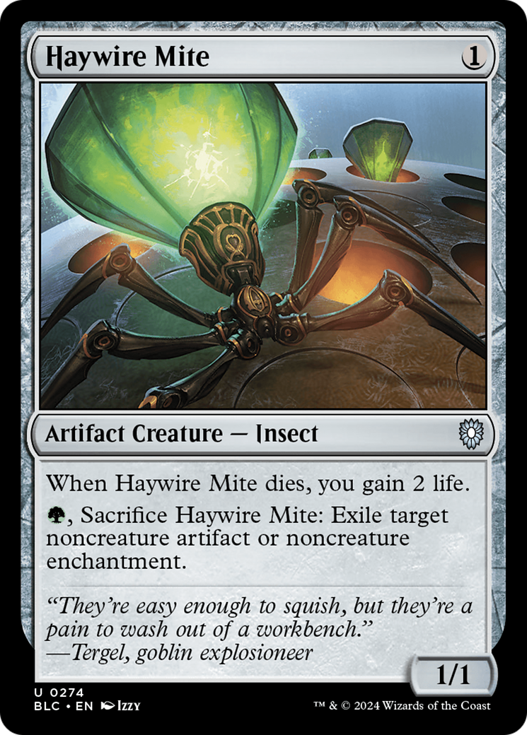 Haywire Mite (BLC-274) [Bloomburrow Commander] MTG Single Wizards of the Coast