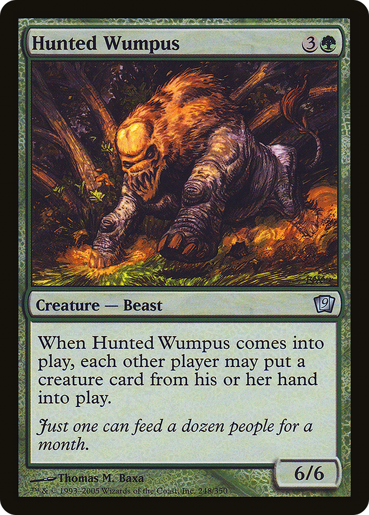 Hunted Wumpus (9ED-248) [9th Edition] Foil MTG Single Wizards of the Coast