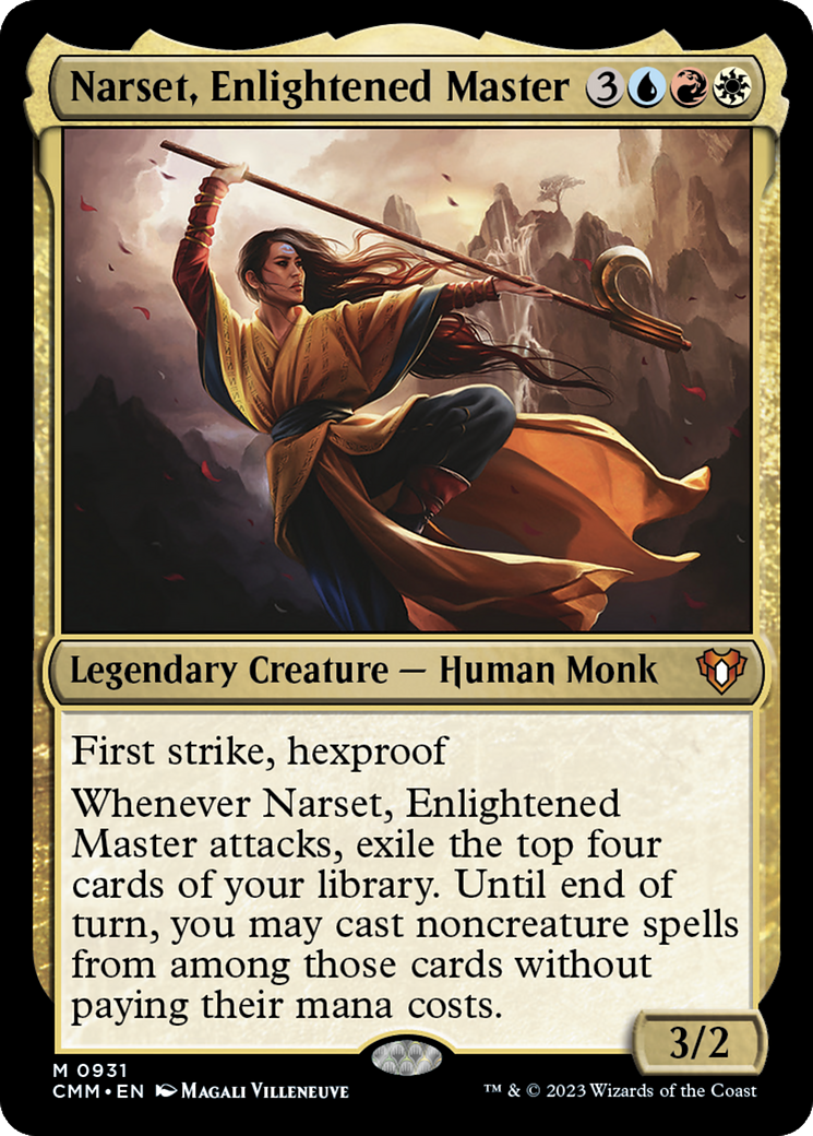 Narset, Enlightened Master (CMM-931) [Commander Masters] MTG Single Wizards of the Coast