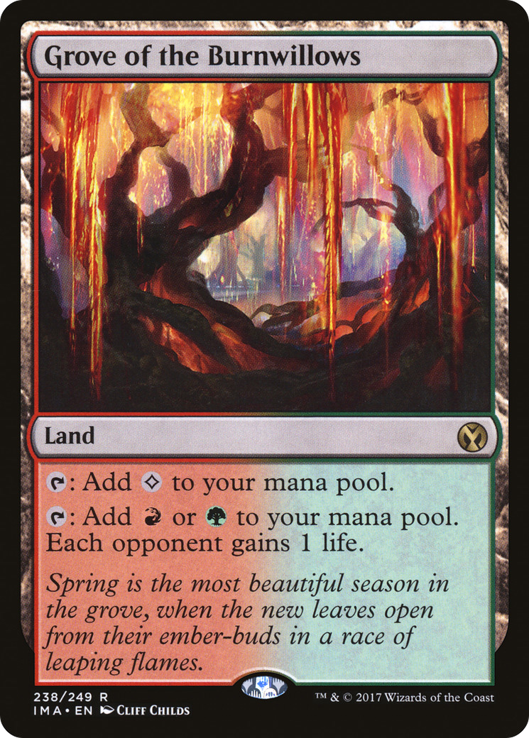 Grove of the Burnwillows (IMA-238) [Iconic Masters] Foil MTG Single Wizards of the Coast