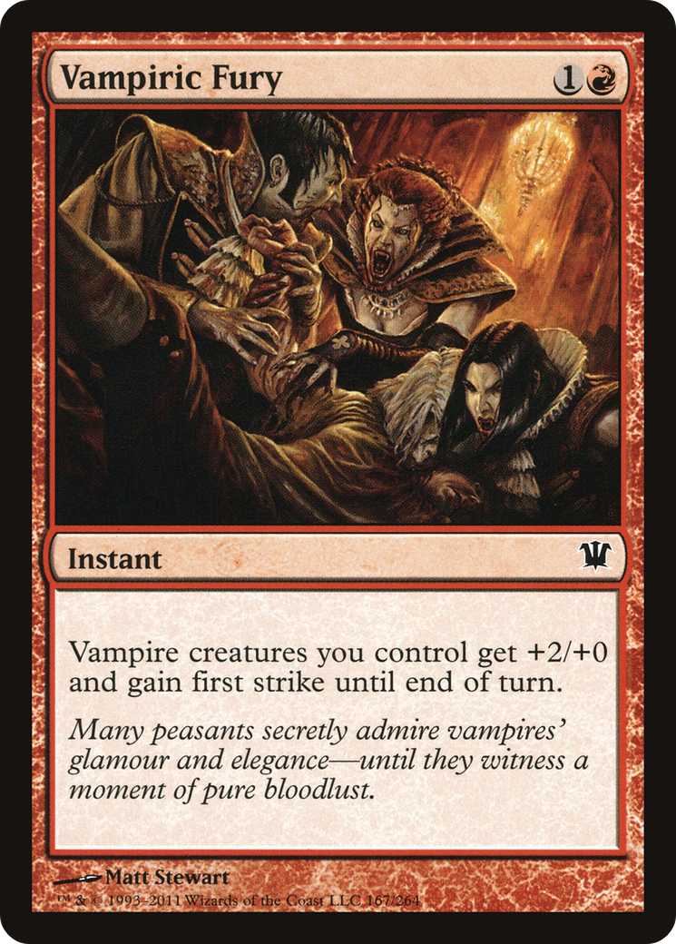 Vampiric Fury (ISD-167) [Innistrad] MTG Single Wizards of the Coast