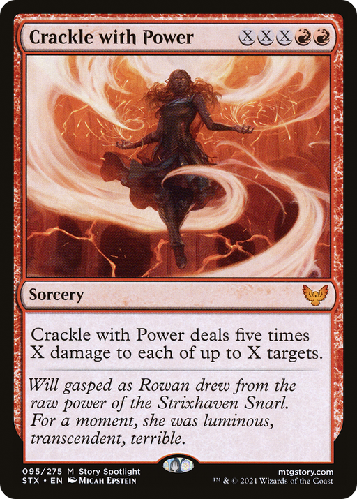 Crackle with Power (STX-095) [Strixhaven: School of Mages] MTG Single Wizards of the Coast