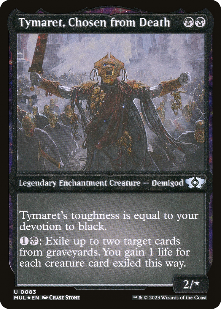 Tymaret, Chosen from Death (MUL-083) [Multiverse Legends] Etched Foil MTG Single Multiverse Legends