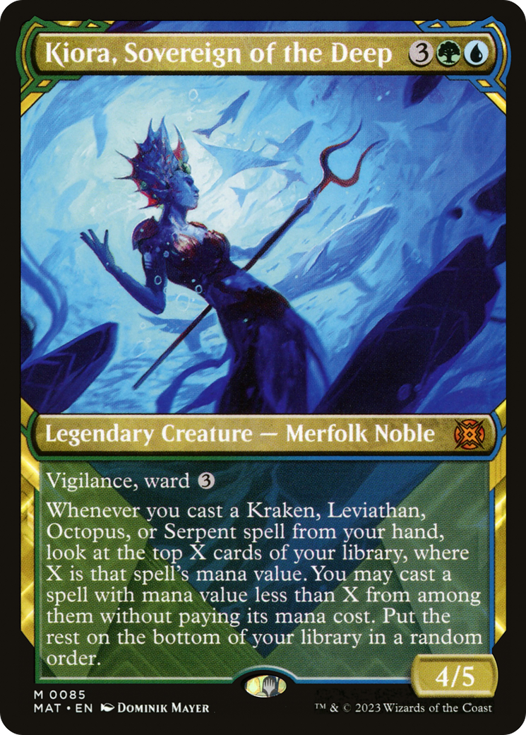 Kiora, Sovereign of the Deep (MAT-085) [March of the Machine: The Aftermath] (Showcase) Foil MTG Single Wizards of the Coast
