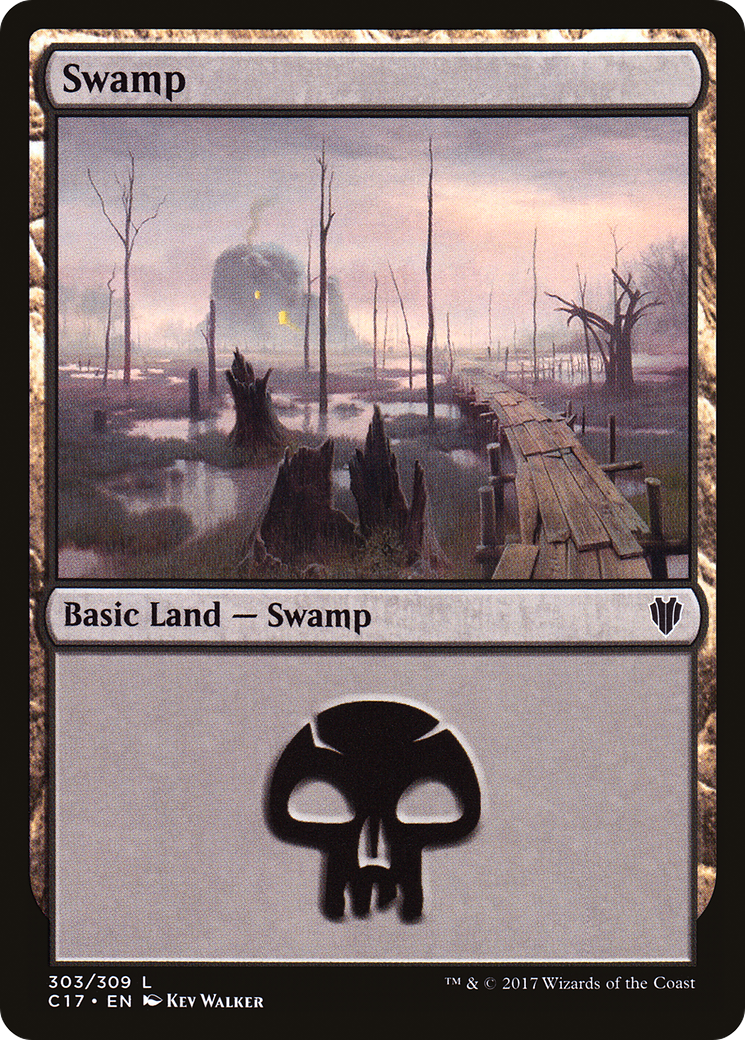 Swamp (C17-303) [Commander 2017] MTG Single Wizards of the Coast