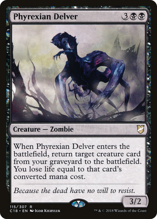Phyrexian Delver (C18-115) [Commander 2018] MTG Single Wizards of the Coast