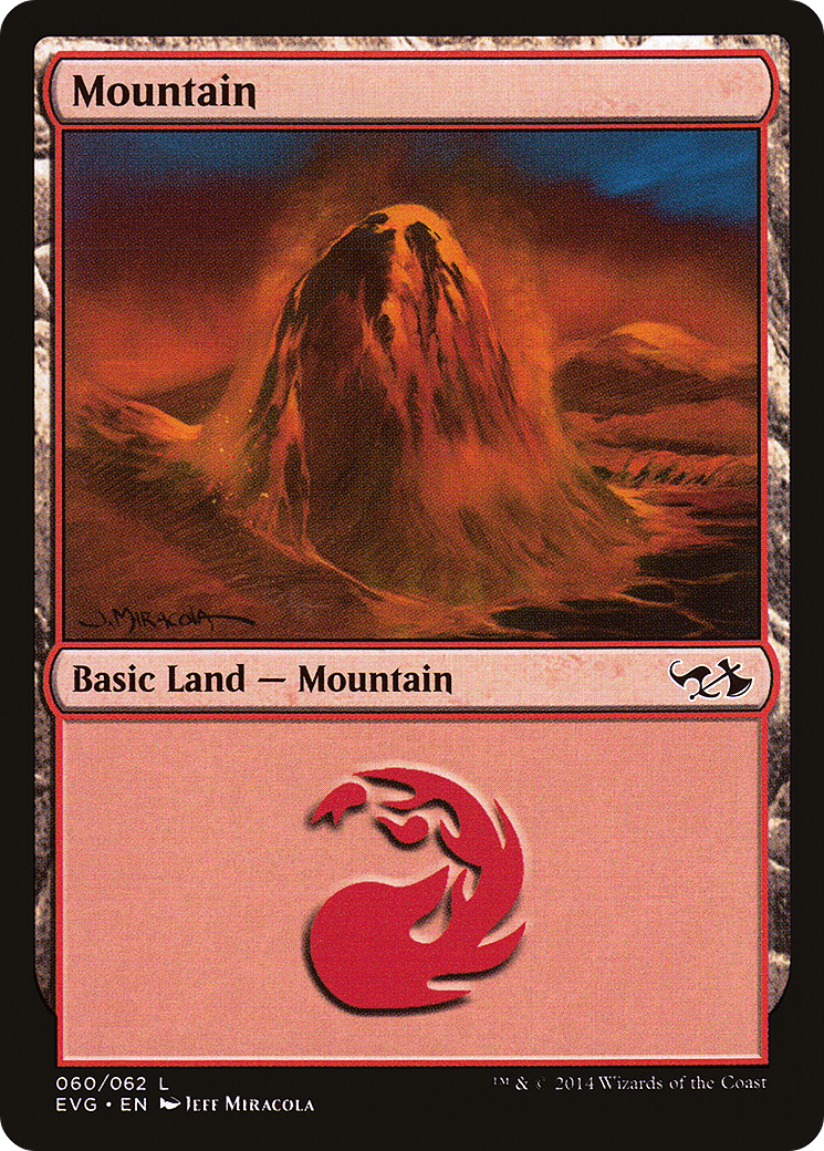 Mountain (DD3-060) [Misc] Duel Decks Anthology: Elves vs. Goblins MTG Single Wizards of the Coast