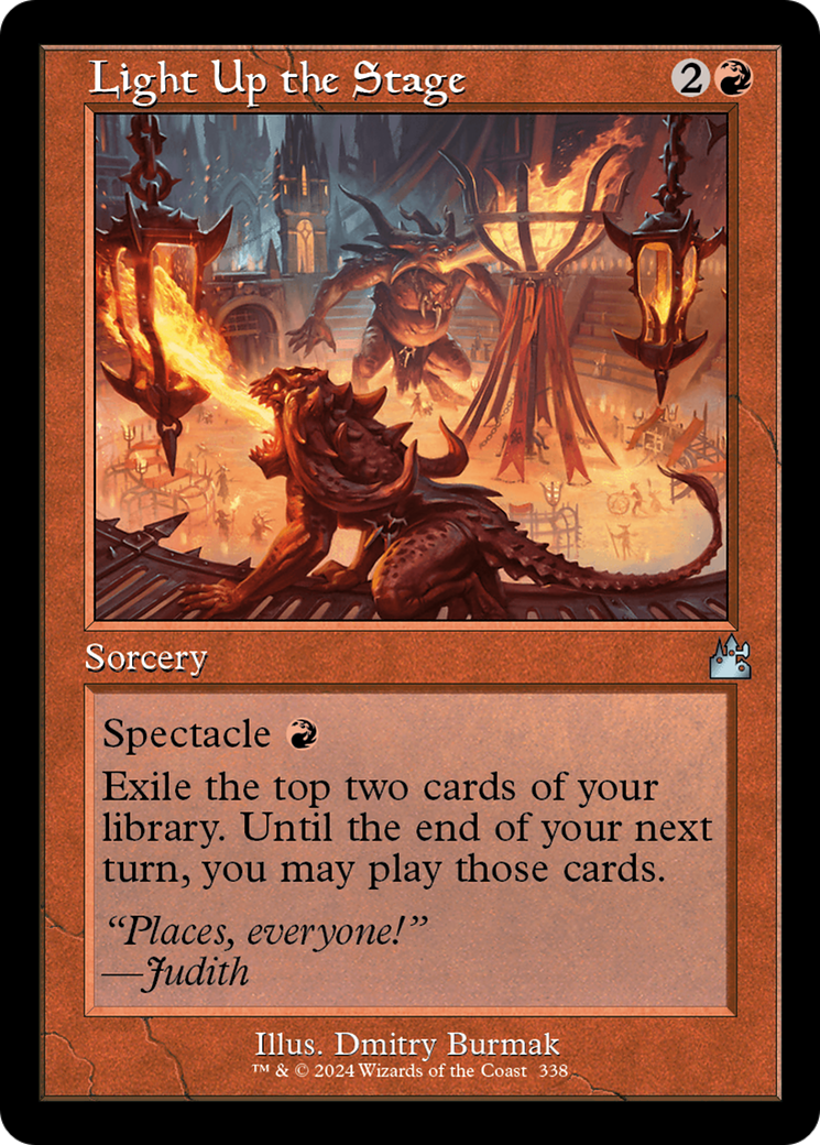 Light Up the Stage (RVR-338) [Ravnica Remastered] MTG Single Wizards of the Coast