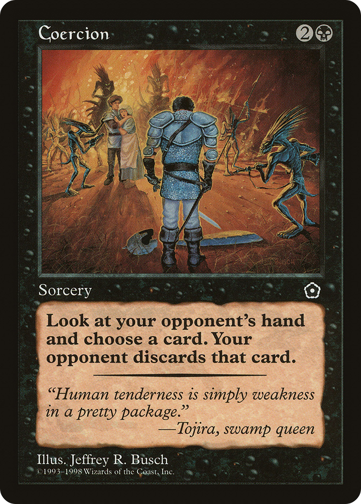 Coercion (P02-) [Misc] Portal Second Age MTG Single Wizards of the Coast
