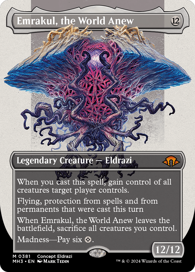 Emrakul, the World Anew (MH3-381) [Modern Horizons 3] (Borderless) MTG Single Wizards of the Coast