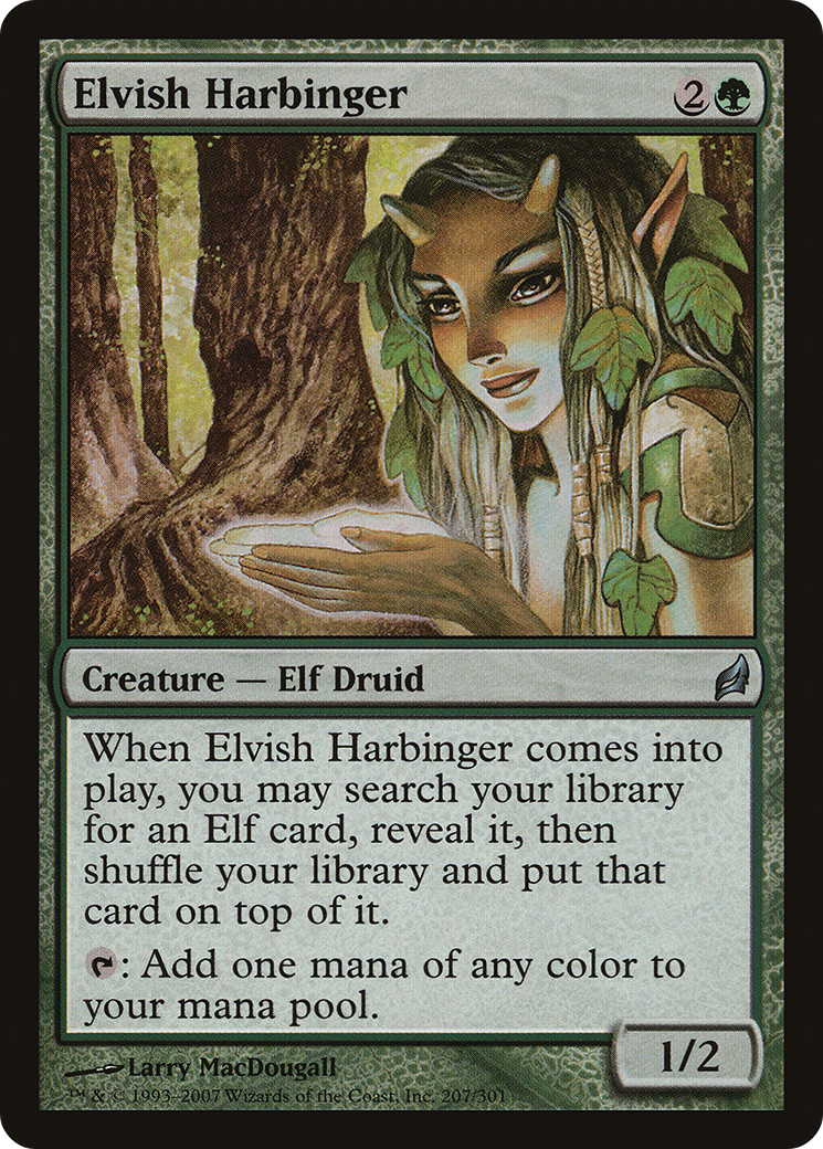 Elvish Harbinger (LRW-207) [Lorwyn] MTG Single Wizards of the Coast