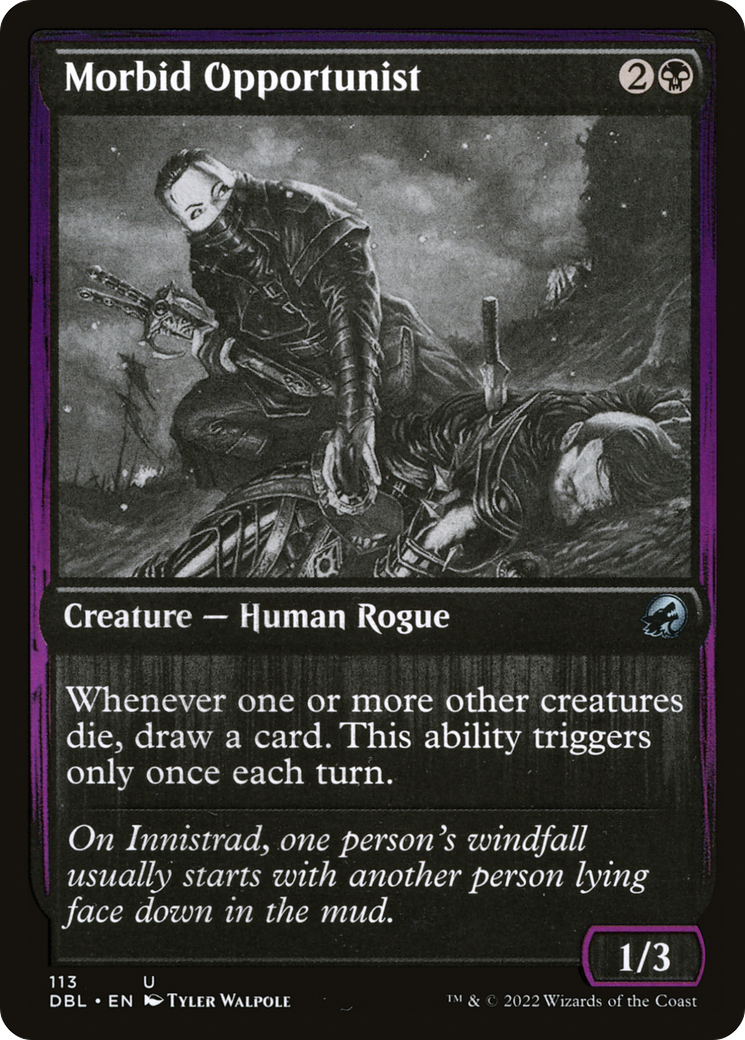 Morbid Opportunist (DBL-113) [Innistrad: Double Feature] MTG Single Wizards of the Coast