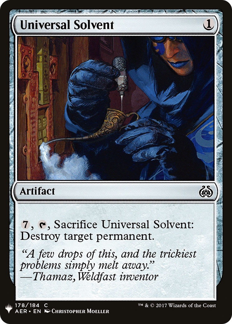 Universal Solvent (LIST-AER-178) [Mystery Booster] The List MTG Single Wizards of the Coast