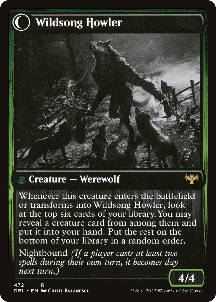 Howlpack Piper // Wildsong Howler (DBL-472) [Innistrad: Double Feature] MTG Single Wizards of the Coast