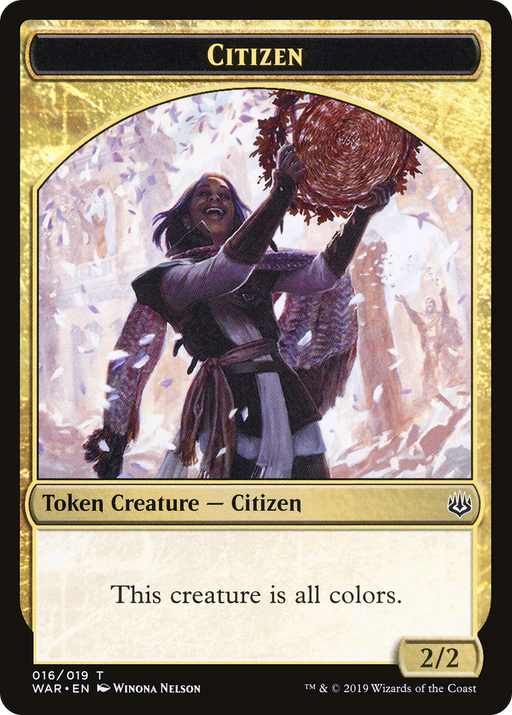 Citizen Token (WAR-016) [Tokens] War of the Spark Tokens MTG Single Wizards of the Coast