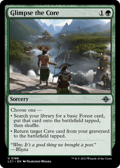 Glimpse the Core (LCI-186) [The Lost Caverns of Ixalan] Foil MTG Single Wizards of the Coast