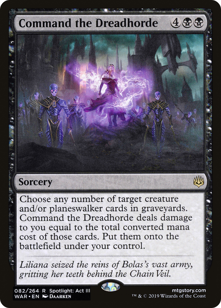 Command the Dreadhorde (WAR-082) [War of the Spark] MTG Single Wizards of the Coast