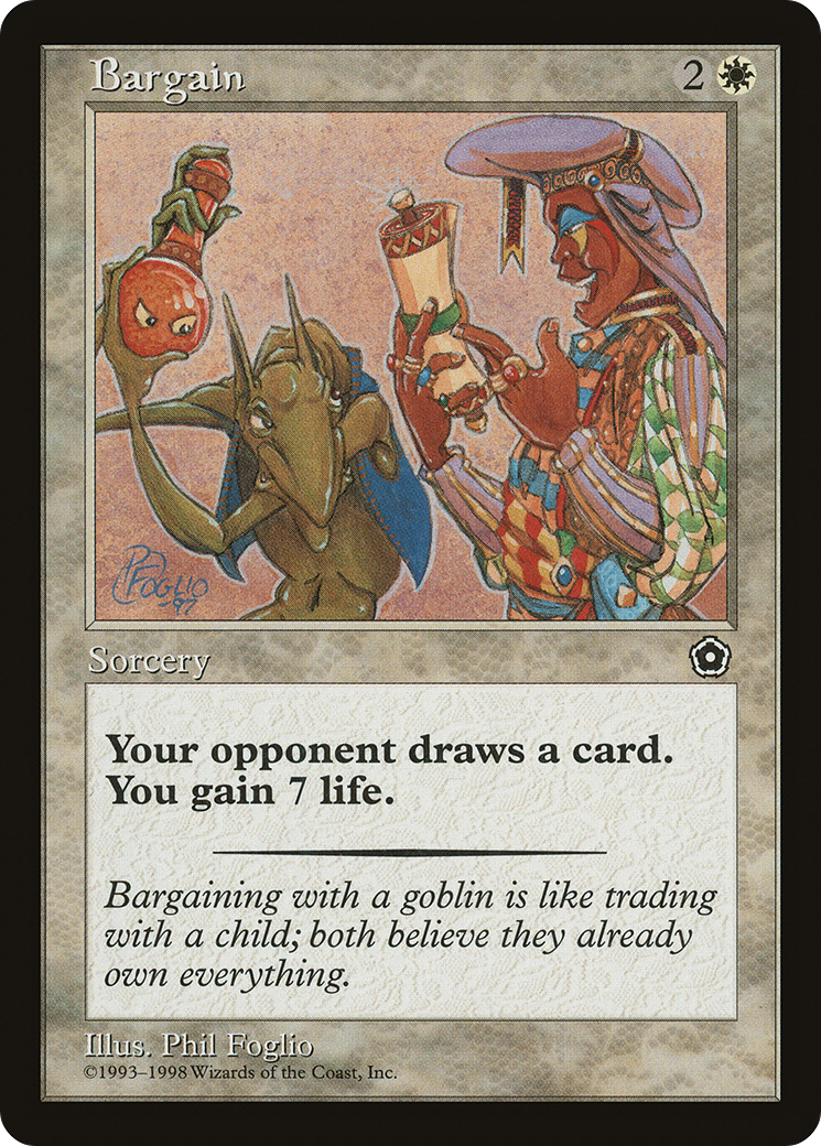 Bargain (P02-014) [Misc] Portal Second Age MTG Single Wizards of the Coast