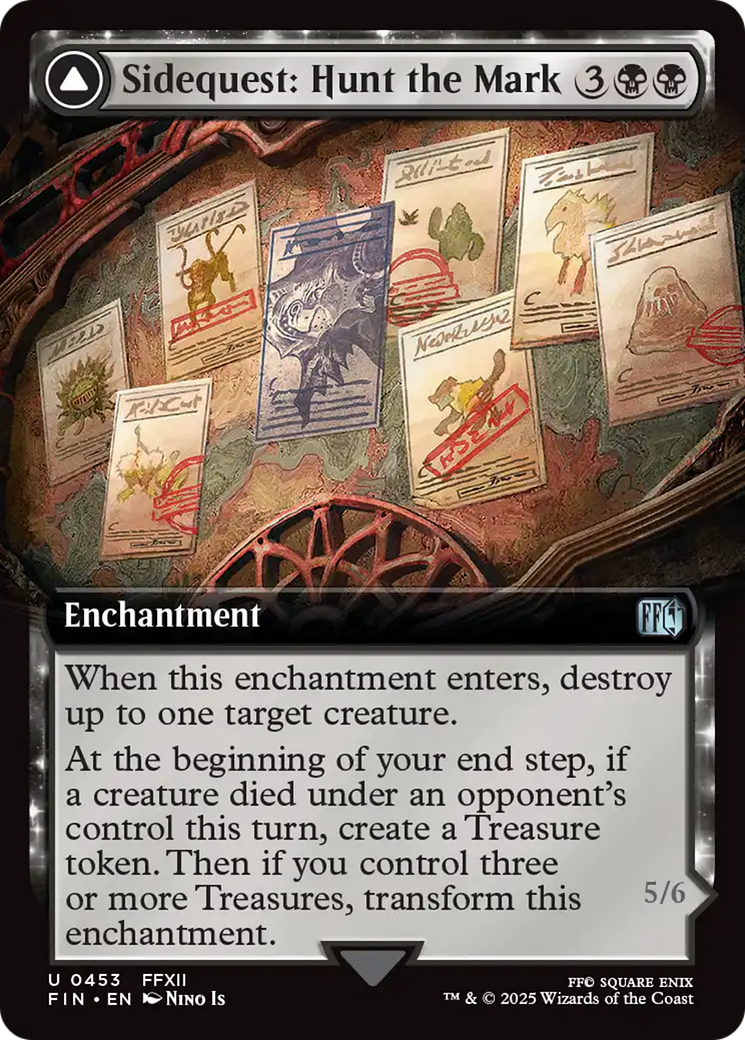 Sidequest: Hunt the Mark // Yiazmat, Ultimate Mark (FIN-453) [FINAL FANTASY] (Extended Art) Foil MTG Single Wizards of the Coast