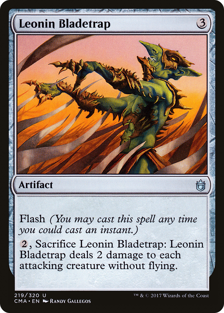 Leonin Bladetrap (CMA-219) [Commander Anthology] MTG Single Wizards of the Coast