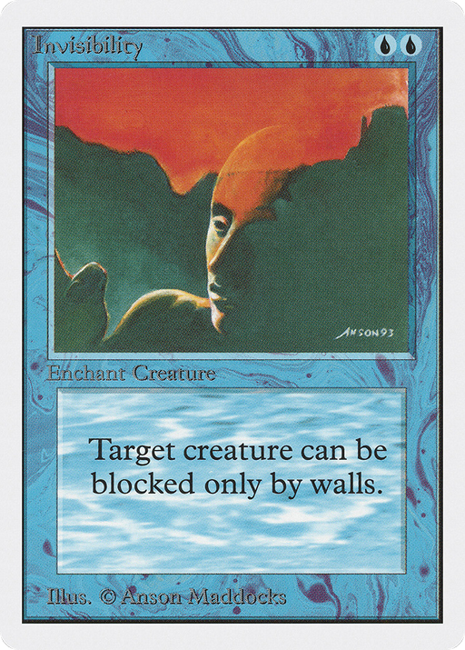 Invisibility (2ED-060) [Oldschool] Unlimited Edition MTG Single Wizards of the Coast