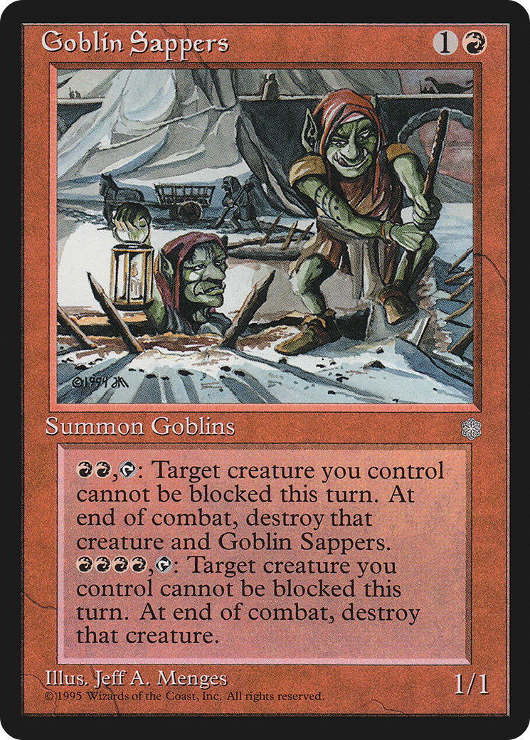 Goblin Sappers (ICE-189) [Ice Age] MTG Single Wizards of the Coast