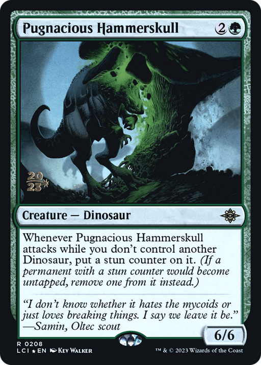 Pugnacious Hammerskull (PRE-208) [The Lost Caverns of Ixalan Promos] Foil MTG Single Wizards of the Coast