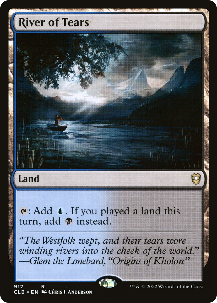 River of Tears (CLB-912) [Commander Legends: Battle for Baldur's Gate] MTG Single Wizards of the Coast