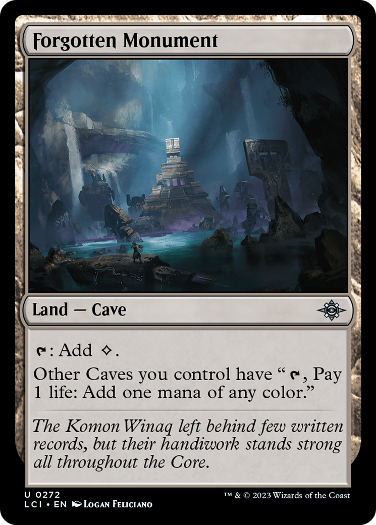 Forgotten Monument (LCI-272) [The Lost Caverns of Ixalan] Foil MTG Single Wizards of the Coast