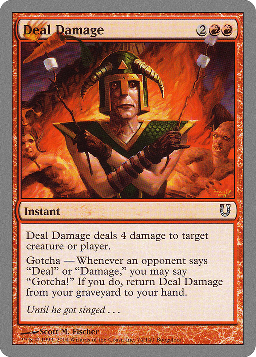 Deal Damage (UNH-074) [Unhinged] MTG Single Wizards of the Coast