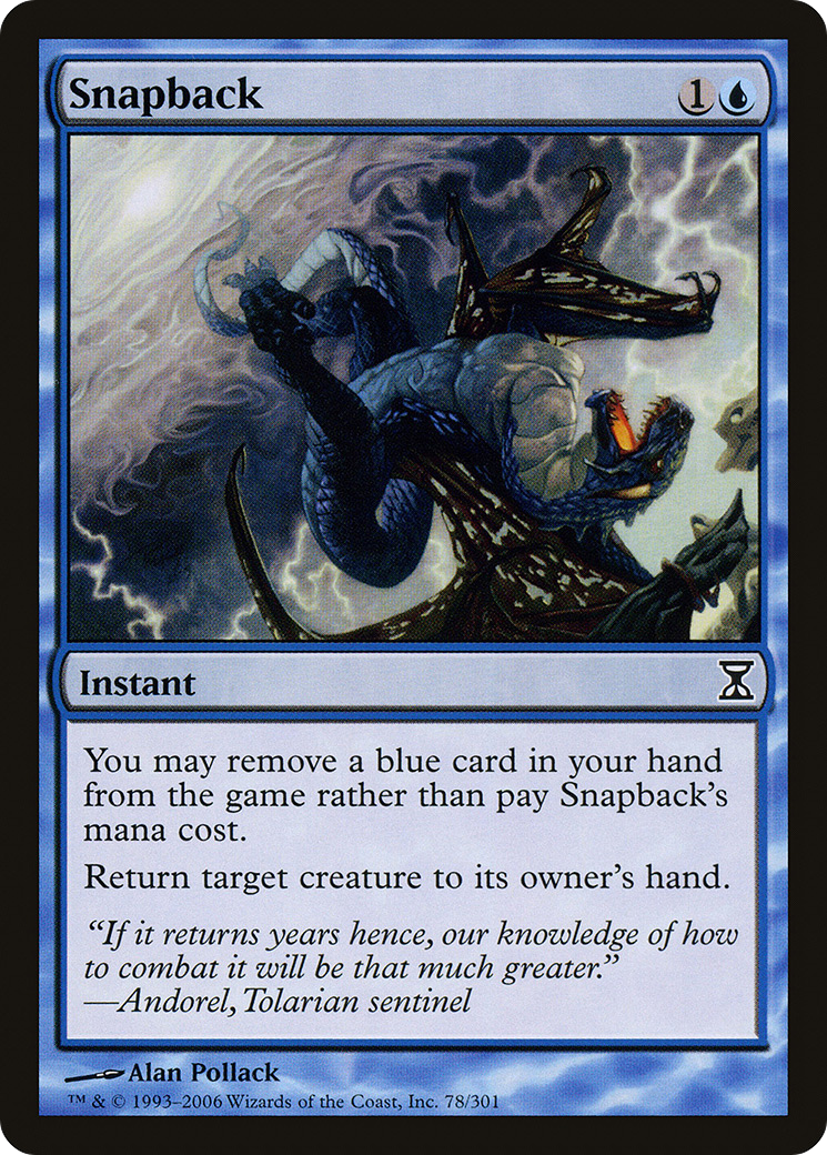 Snapback (TSP-078) [Time Spiral] Foil MTG Single Wizards of the Coast