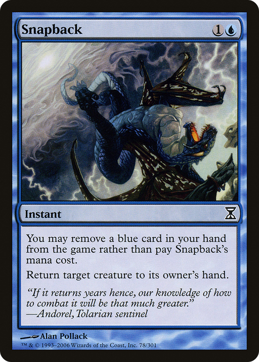 Snapback (TSP-078) [Time Spiral] Foil MTG Single Wizards of the Coast