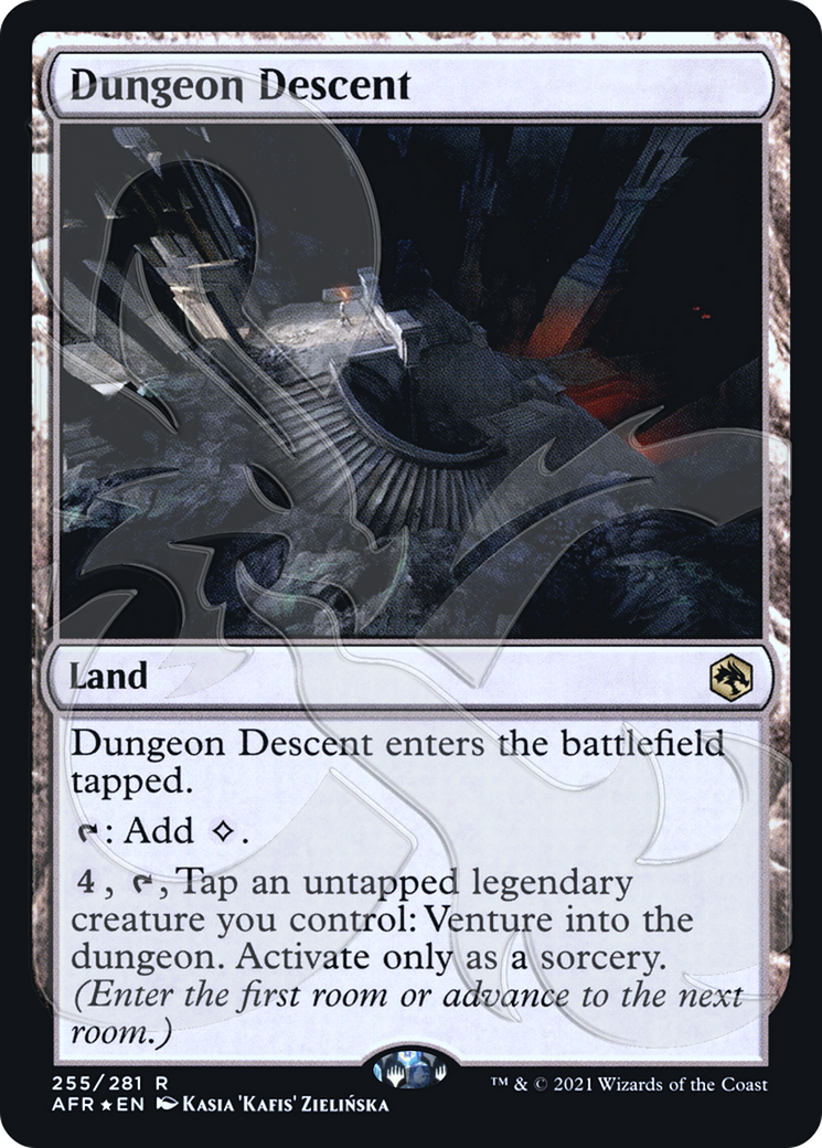 Dungeon Descent (AFR&-255) [Adventures in the Forgotten Realms Promos] Foil MTG Single Wizards of the Coast