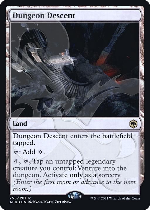 Dungeon Descent (AFR&-255) [Adventures in the Forgotten Realms Promos] Foil MTG Single Wizards of the Coast