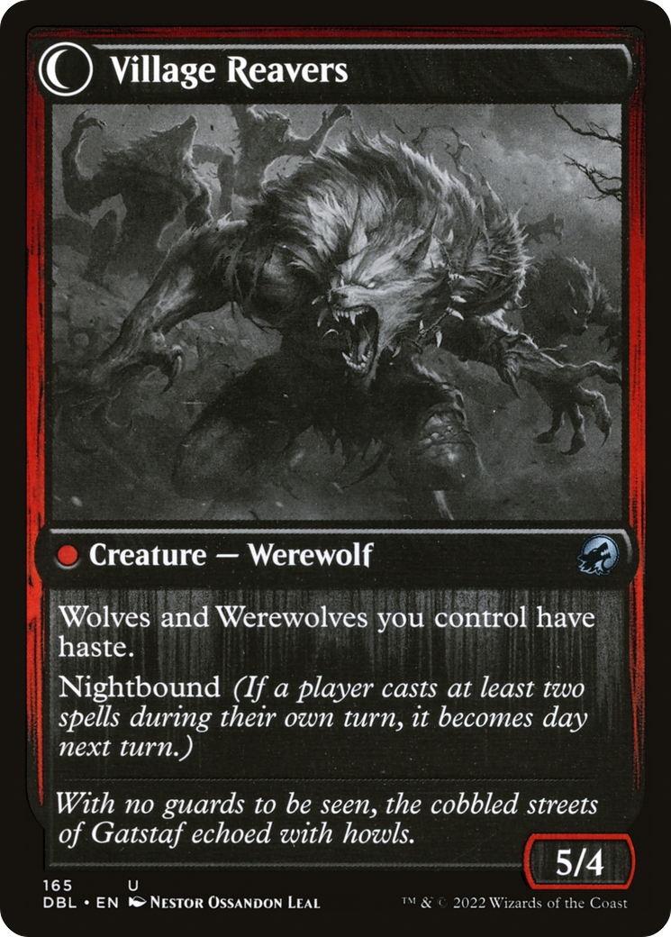 Village Watch // Village Reavers (DBL-165) [Innistrad: Double Feature] Foil MTG Single Wizards of the Coast