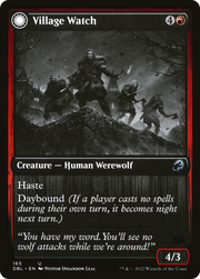 Village Watch // Village Reavers (DBL-165) [Innistrad: Double Feature] Foil MTG Single Wizards of the Coast