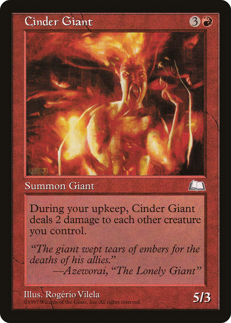 Cinder Giant (WTH-) [Weatherlight] MTG Single Wizards of the Coast