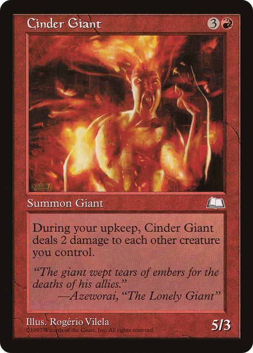 Cinder Giant (WTH-) [Weatherlight] MTG Single Wizards of the Coast