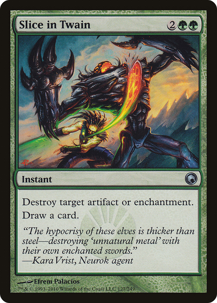 Slice in Twain (SOM-127) [Scars of Mirrodin] Foil MTG Single Wizards of the Coast