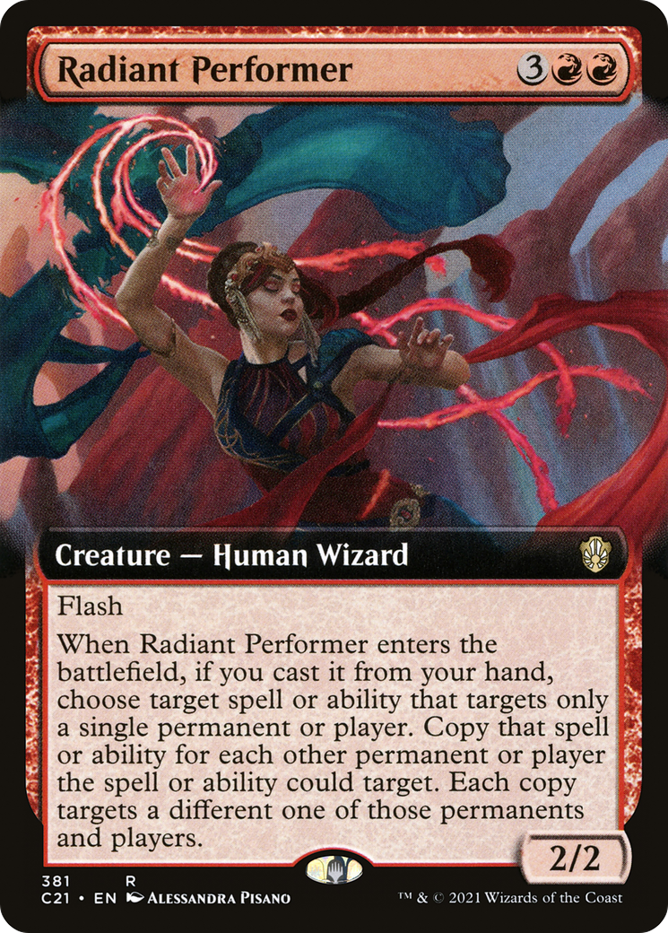 Radiant Performer (C21-381) [Commander 2021] (Extended Art) MTG Single Wizards of the Coast