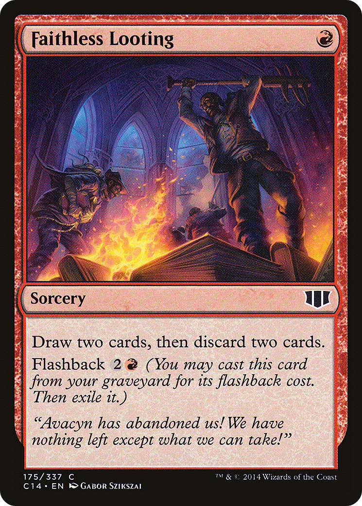 Faithless Looting (C14-175) [Commander 2014] MTG Single Wizards of the Coast